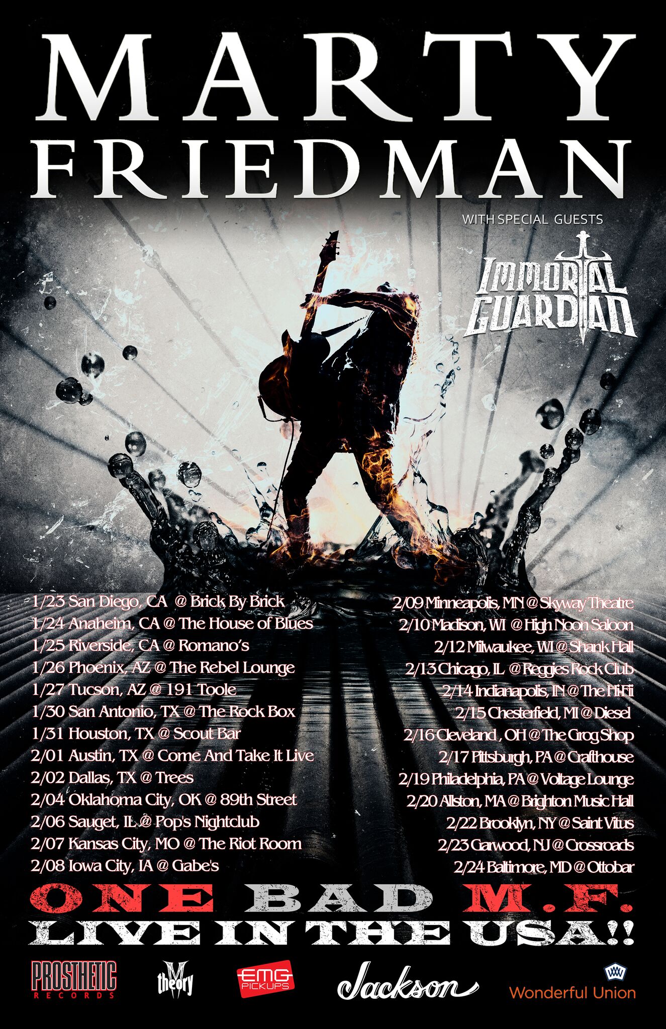 Marty Friedman 2019 Tour Dates