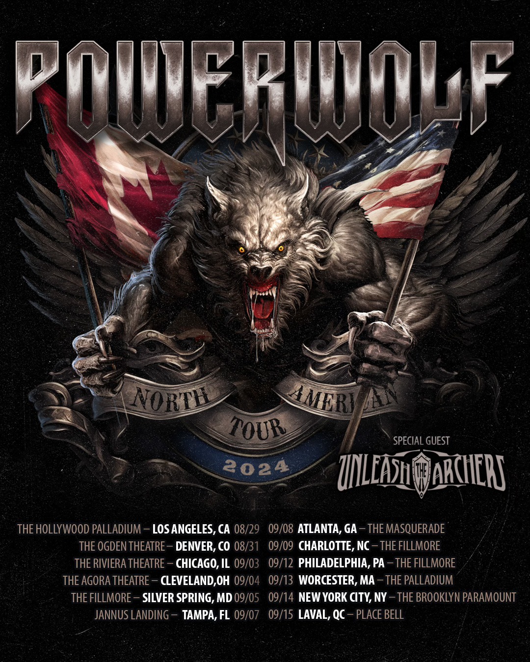 Powerwolf 2024 tour dates